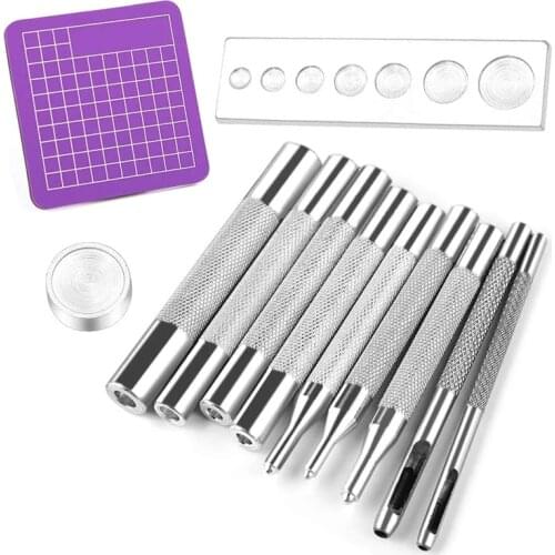 LMDZ 11 Pcs Leather Snap Fasteners Kit,Leather Snap Setter Set,Metal Snaps Setting Tools for Leather, Clothes, Jackets