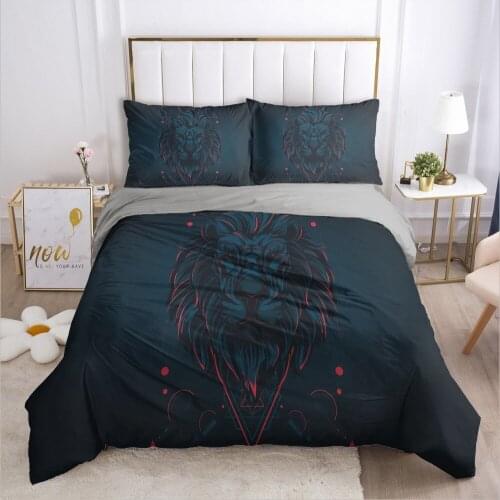 3D Bohemian Bedding Sets Duvet Cover Set Lion Comforther Cases Quilt Covers Pillowcase Queen Full Twin Single Size Bed Linen