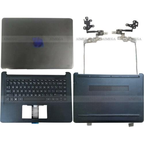 Original Black Laptop LCD Back Cover/Front Bezel/Hinges/Palmrest/Bottom Case For HP 14-BP 14-BP660NA
