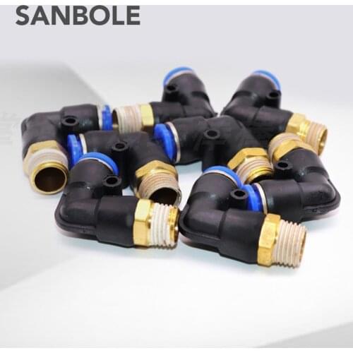 Pneumatic Connector 90 Degree PL Trachea Elbow PL6-03 PL8-M5 PL10-02 PL12-04 Air Fittings Hose Connectors Square Thread