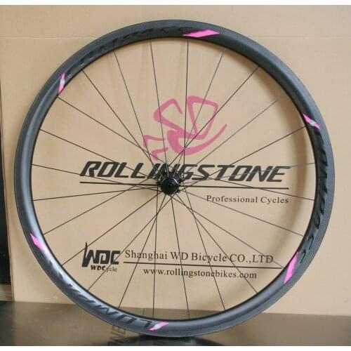 Rolling Stone Carbon Road wheelset 35mm clincher Front Rear Reynolds Rim Pillar 1422 spoke Sealed Bearing hubs Ultralight 1430g