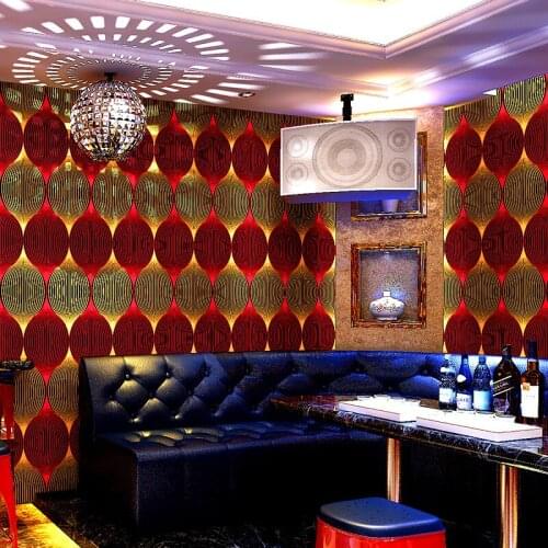 Luxury Gold Foil Wall Paper Roll Modern ktv Backdrop Bar Nightclub Wall Art Decor Metal Wallpapers 3d Karaoke Wall Paper P117