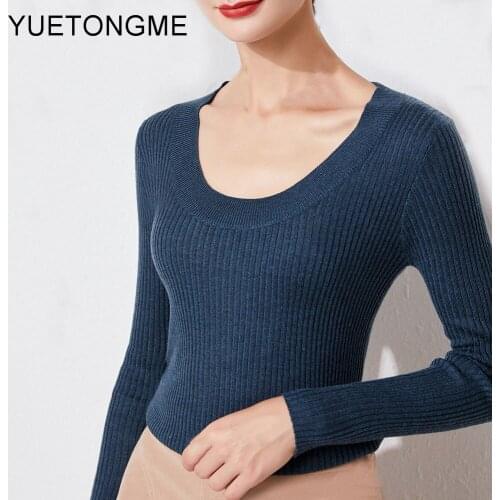Sexy Women Sweaters 2020 Autumn Winter Tops Korean Slim Women Pullover Knitted Sweater Jumper Soft Warm Pull Femme SW112