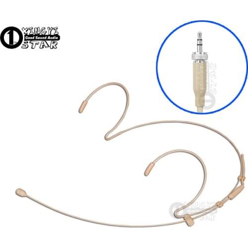 3.5mm Jack Stereo Screw Lockable Headworn Headset Microphone For Wireless System Bodypack EK300 EK500 EK2000 EW352 EMD1 G1 G2 G3