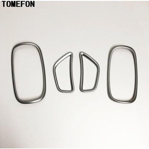 TOMEFON For Toyota Prius XW50 2016 2017 ABS Chrome Matte Inner Air conditioning Outlet Vent Interior Accessories Trim Styling