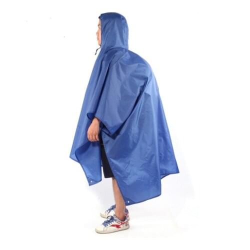 Three and one function knapsack raincoat hiking raincoat can be used as moistureproof mat ground cloth AT6927