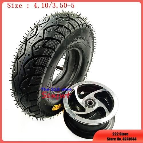 High Quality 12 Inch Bearing Wheel for Gas Scooter Bike Mini Motorcycle ATV Quad Go Kart 4.10/3.50-5 tire Inner Out Tyre and rim