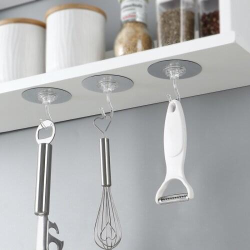 1pcs Hooks 360 Degree Rotating Seamless Multifunctional For Household Bathroom Kitchen Hook Door Hangers Wall Home Organizer