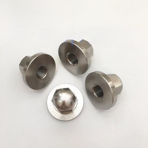 1pcs M27 M30 impeller nut muff left right hand thread water pump nuts muff chemical centrifuge lock sleeve 1.5mm pitch SUS304