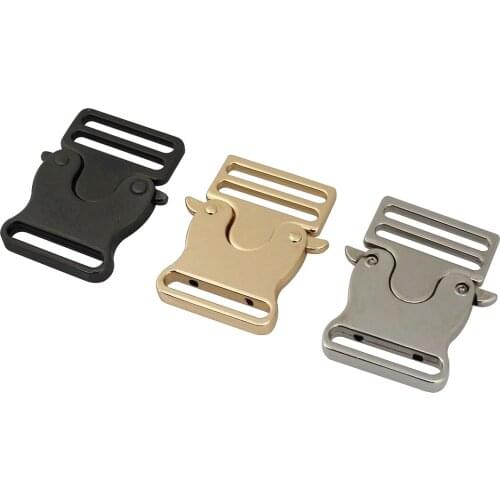1pcs Fashion Metal Backpack Strap Buckle Quick Side Release Clasp for DIY Bag Outdoor Backpack Strap Belt Webbing Lether Craft