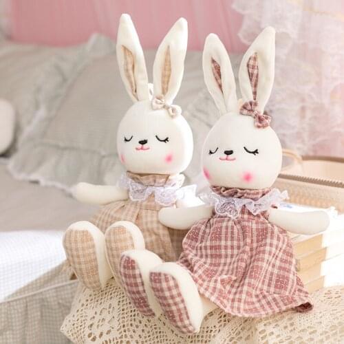 1pc 50-100cm Kawaii Rabbit with Skirt Plush Toys Lovely Animal Rabbit Pillow Stuffed Dolls for Baby Kids Appease Birthday Gifts