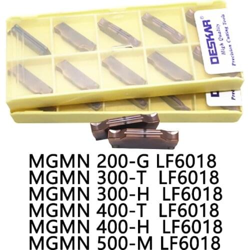 10PCS MGMN200 MGGN300 MGMN400 MGMN500 T H M G LF6018 Escritorio Ranurado Torneado Carburo Inserto Para Acero Inoxidab