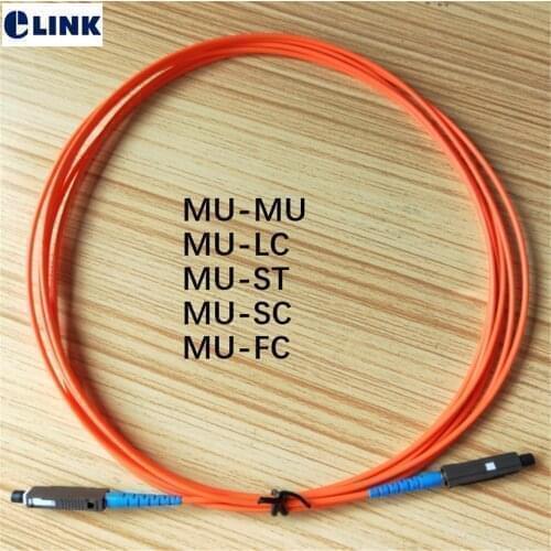 10pcs 25M MU Patchcord MM MU-LC MU-FC MU-SC MU-ST fiber optic jumper 25mtr Simplex 50/125 62.5/125um Multimode MU-MU IL