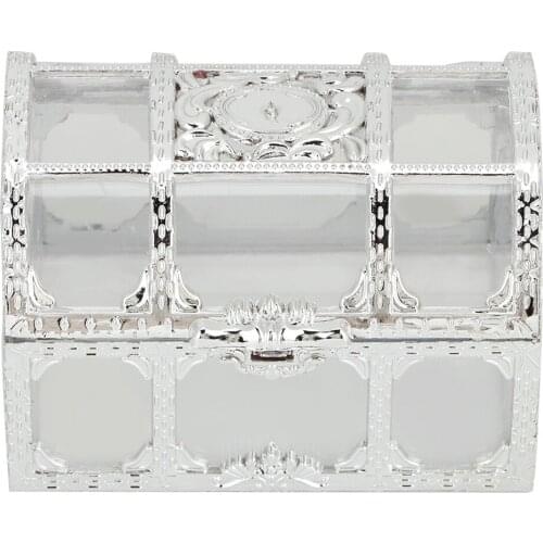 12pcs Hollow Candy Box Chocolates Container Ornamnet Gift Jar Decoration For Wedding PartySilver 7cm