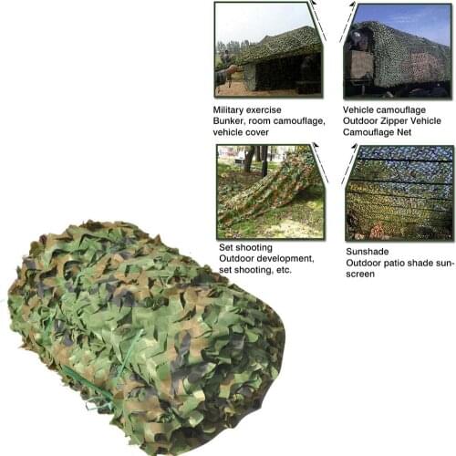 2-5m 1/2 Layer Hunting Military Camouflage Nets Woodland Army Training Camo Netting Car Covers Tent Shade Camping Sun Shelter