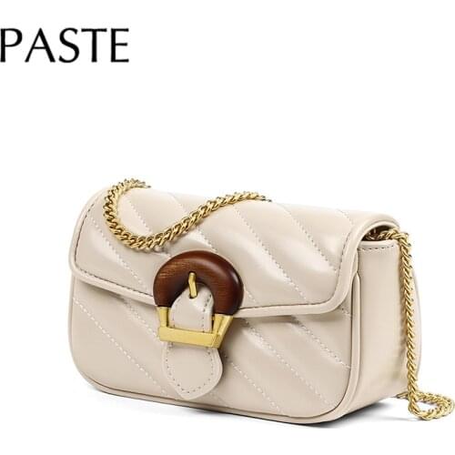 2021 Summer Ins Blogger Recommend Brand Lingge Chain Design Women Shoulder Bag Small Ladies Messenger Bag Daily Phone Purse