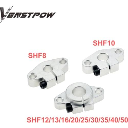 4pcs/lot SHF12 SHF8 SHF10 SHF35 SHF13 SHF16 SHF20 SHF25 SHF30 12mm linear rail shaft support XYZ Table CNC Router3D printer Part