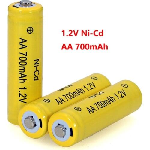 4PCS NI-CD AA Batteries 1.2v Rechargeable nicd Battery 1.2V Ni-Cd aa For Electric remote Control car Toy RC ues