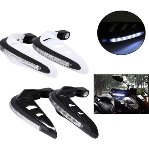7/8'' Universal Motorcycle Turn Signal LED Brush Handle Bar Hand Guard Protector
