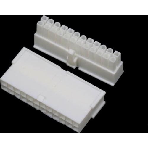 Angitu White 4.2mm Molex Connector 24Pin ATX , 8Pin CPU, 4+4Pin, 6+2p, 8Pin PCIE, 6pin PCIE Housing Connectors For PC Cable