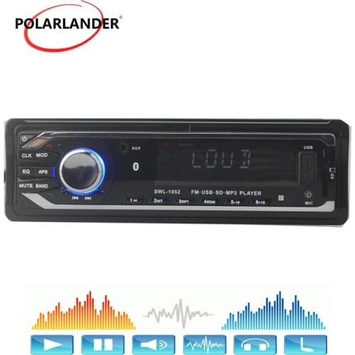 Free shipping 12V Car Radio Stereo Bluetooth function In-Dash Mp3 Player USB/SD/AUX-In Audio in one din size Car Electronics