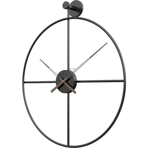50/60cm Large Metal Wall Clock Silent Wall Watch Modern Design Clocks For Home Decor Office Best Gift