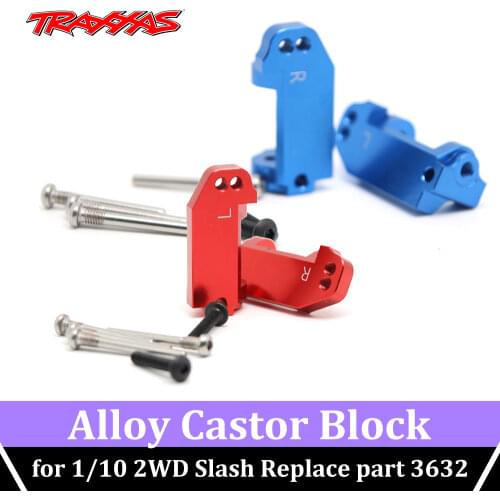 RC Alloy Caster Blocks Replace Part 3632 Upgrade Parts for Traxxas 1/10 2WD Slash Stampede Rustler Nitro Slash 2WD CODA RACING