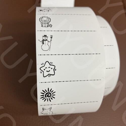 50/100pcs White Washable Iron on Name Labels Garment Fabric Tags Marker Set for Clothes Labels Sewing Cartoon boy girl nature B2