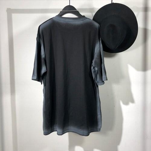 Owen seak Men T Shirt Mens Clothing Hip Hop Tops Tees High Street Summer Japanese Male Solid OverSized Black T Shirt