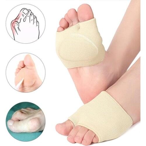 Gel Sleeve Insole painful metatarsal heads Forefoot pads Supports Metatarsalgia relief calluses feet care Cushion Pad