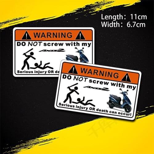 KODASKIN Warning Signs Stickers Decals Sheet Labels for Yamaha LTS 125 Axis Z