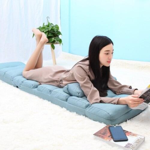 New Lazy Bean Bag Sofa Tatami Folding Recliner Chair Creative Leisure Sofa Folding Easy Space Saving&Easy Carry 7 Colors ZM