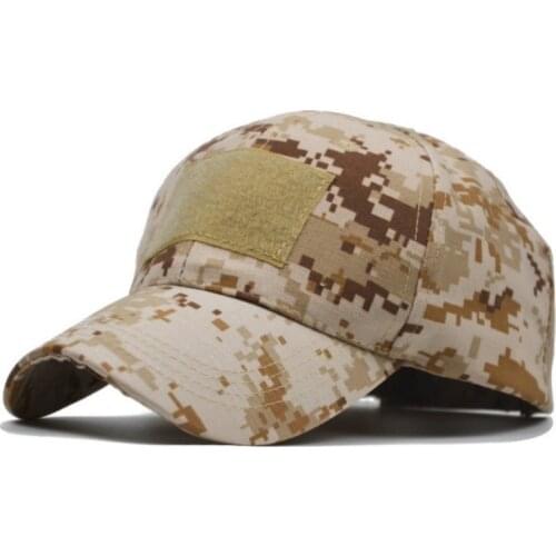 Men Tactical Camouflage Military Fan Baseball Cap Simple Sunshade Adjustable Snapback Hat Outdoor Hunting Cap