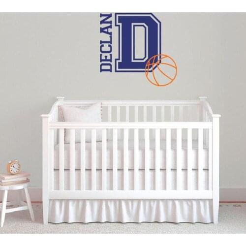 Makeyes Soccer Custom Name Boys Wall Stickers Sports Wall Decals Personalized Names Vinyl Kids Bedroom Home Wall Decoration Q225