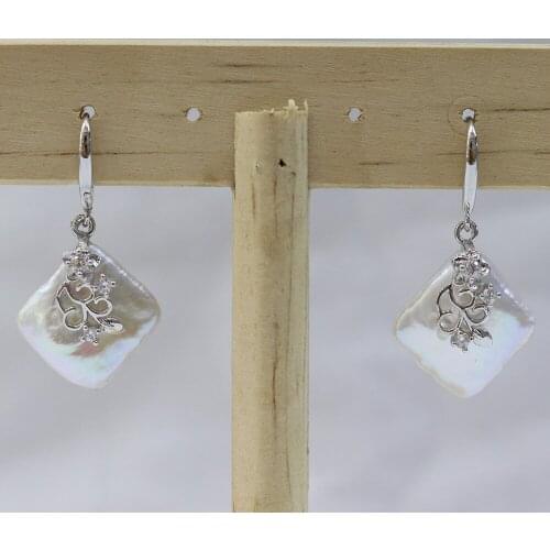 New Style Fashion Irregular Freshwater Pearl Earring Charms For Elegant Women Love Romantic Jewelry Gift