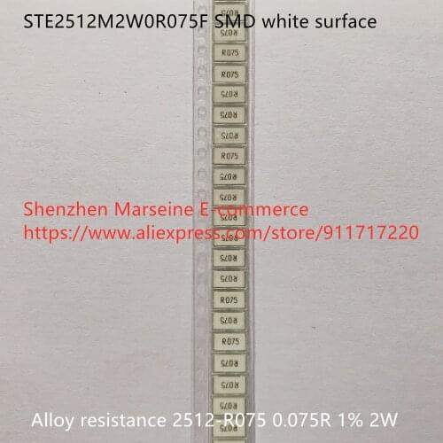 Original New 100% STE2512M2W0R075F SMD white surface alloy resistance 2512-R075 0.075R 1% 2W (Inductor)