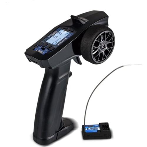 P32 91803G-B 2.4G 4CH VT System LCD Display Radio Transmitter Remote Controller With Receiver For RC Car Boat