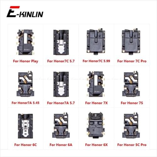 Headphone Jack Ear Earphone Audio Flex For HuaWei Honor Play 7C 7A 7X 7S 6C 6A 6X 5C Pro Port Connector Repair Parts