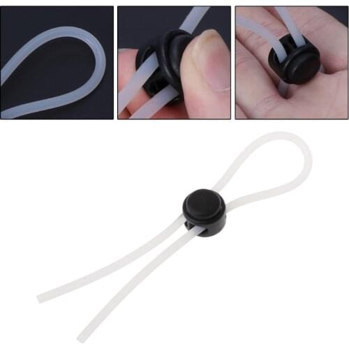 Adjustable Transparent Silicone Cock Penis Ring for Men Enhancer Prolong Sex Aid Tool 13cm