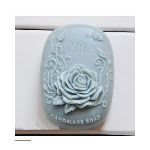 Valentines day flower modelling silicon soap mold fondant Cake decoration mold High-quality Handmade soap mold DIY mold