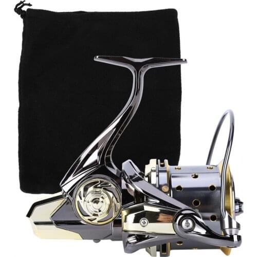 Spinning Fishing Reel 4.7:1 11+1BB High Strength Guide Rod Structure Anti-Seawater 20-25kg Fishing Wheel Long Shoot GX8000-12000