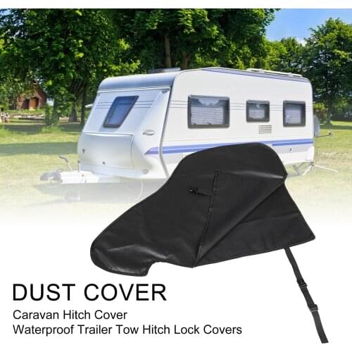 Universal Car Waterproof Trailer Towing Hook Connector Hitch Cover For Camping Hiking Caravan Tailer Hitch Coupling Lock Cover