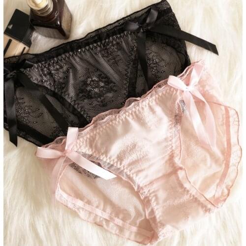 Japanese New Style Womens Full Lace Panties Lolita Style Two-dimensional Anime Kawaii Lingerie Sexy Underwear Women