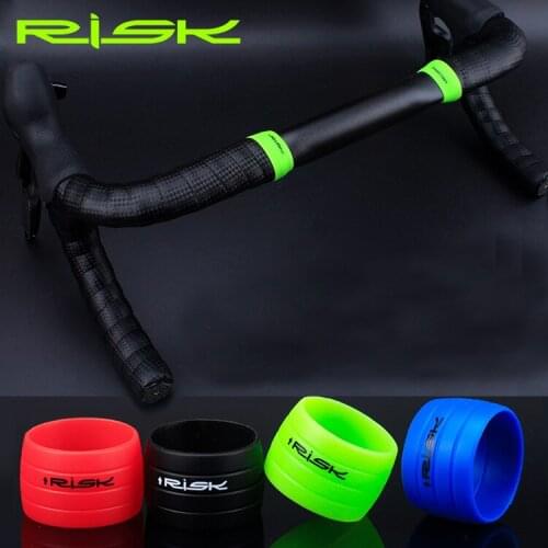 7.4g 1 Pair Bike Silicone Plug Rubber Anti-Skip Road Bike Plug For Bar Tape Waterproof Wear Resistant Oudoor Strap Silicone Ring