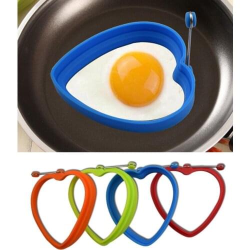 1 Pieces Lytwtws Omelette Maker Mold Silicone Nonstick Frying Egg Shape Pancake Heart Mold For Kitchen Cooking Mould
