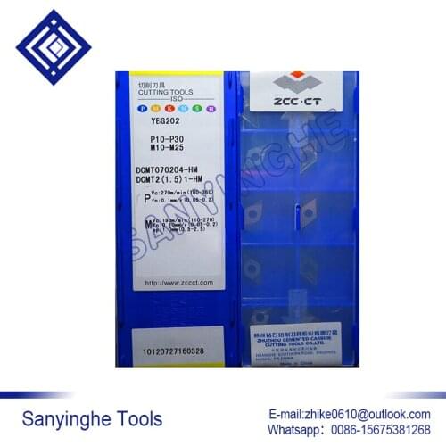 Free shipping high quality 10pcs/lots YBG202 DCMT070204-HM cnc carbide turning inserts