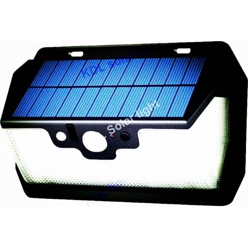 55 LED 900lm Solar Light remote control radar smart 3 side lighting ip65 switch cheapes cam street wall lamp yard camp g