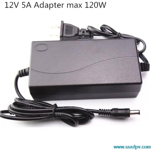 EU Plug AC Converter Adapter For DC 12V 5A Power Supply Balancer Charger for 5050/3528 LCD Monitors IMAX B6 & Laptop