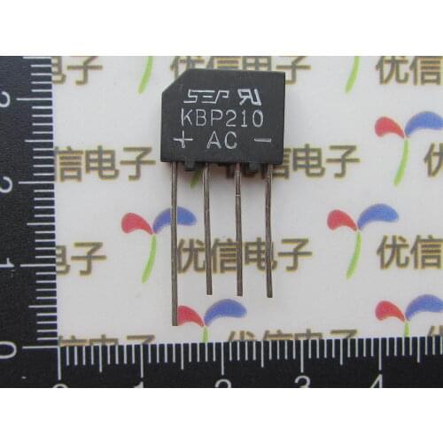 Free shipping KBP210 rectifier bridge / bridge pile 2A 1000V / for SEP KBP210 SINGLE PHASE 2.0 AMPS. SILICON BRIDGE RECTIFIERS