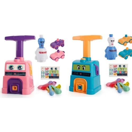 Balloon Powered Cars Balloon Race Car Toy Creative Inflatable Balloon Pump Car Aerodynamic Inertial Car Racer Kit For Kids